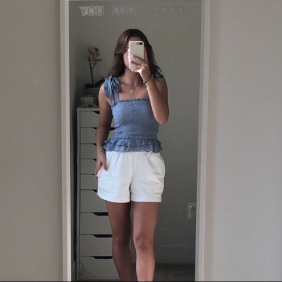 NEW blue tie straps princess polly tank top - Picture 2 of 12